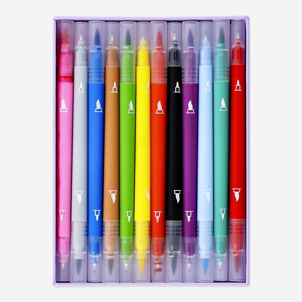 Dual-tip pens. 12 pcs Office Flying Tiger Copenhagen 