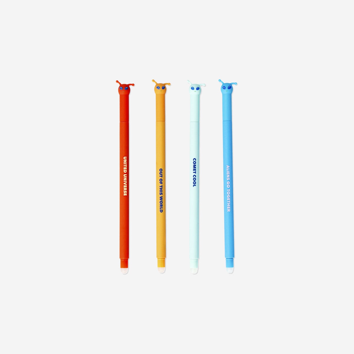 Erasable alien gel ink pens - 4 pcs Office Flying Tiger Copenhagen 