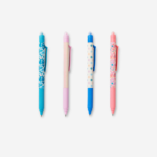 Erasable gel pens with stamps - 4 pcs