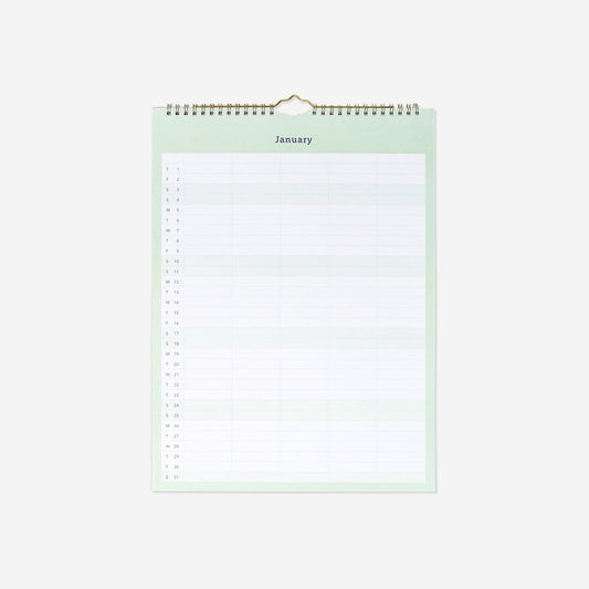 Planer rodzinny do powieszenia z naklejkami - angielski