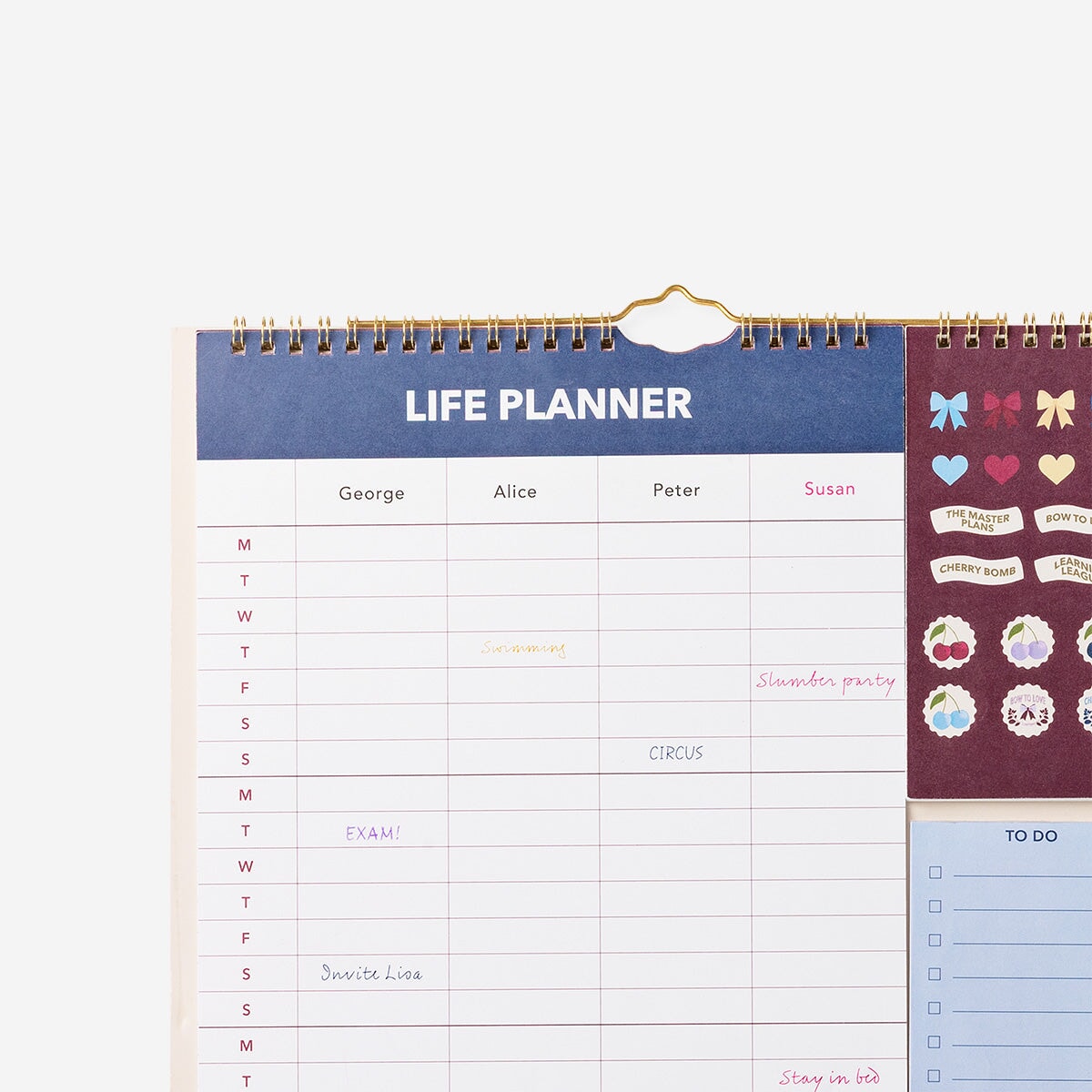 Family planner with stickers Office Flying Tiger Copenhagen 