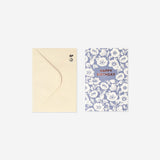 Flying Tiger Copenhagen floral birthday card with colorful flower design, perfect for office birthday greetings.