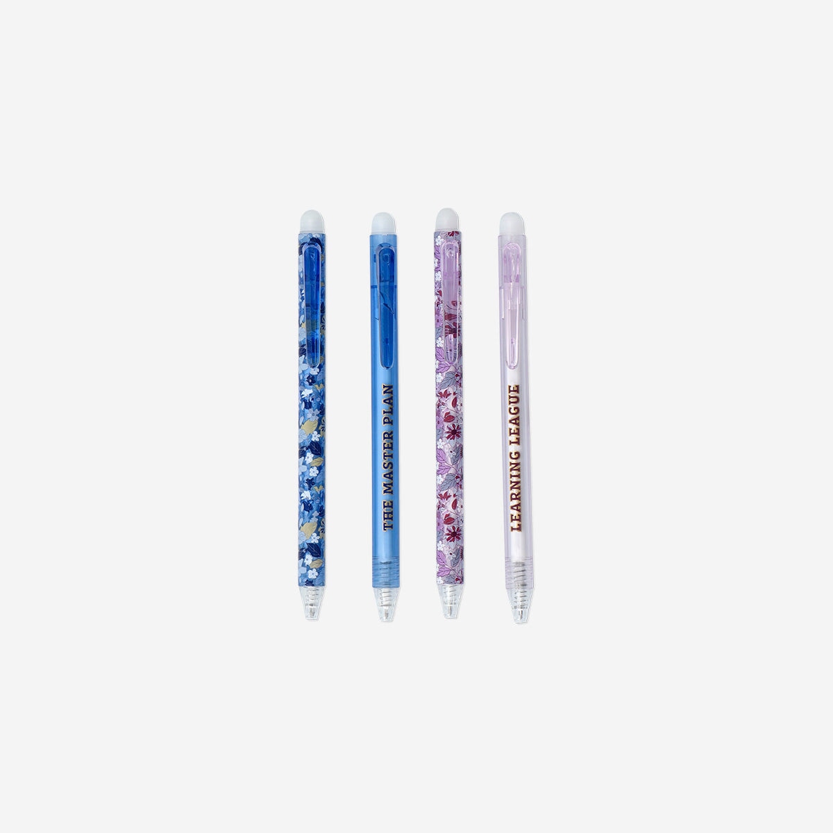 Floral erasable gel ink pens - 4 pcs Office Flying Tiger Copenhagen 