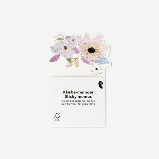 Floral sticky memos