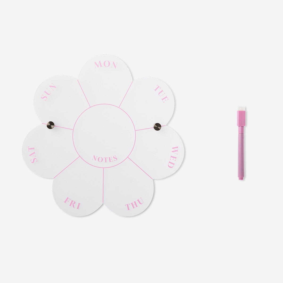 Flower shaped planner board with marker Office Flying Tiger Copenhagen 