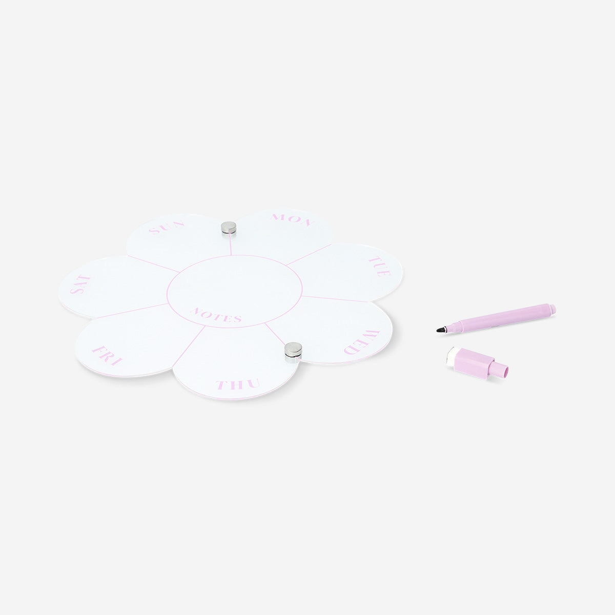 Flower shaped planner board with marker Office Flying Tiger Copenhagen 