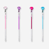 Set of four Flying Tiger Copenhagen gel ink pens with diamond accents, perfect for office and writing tasks.