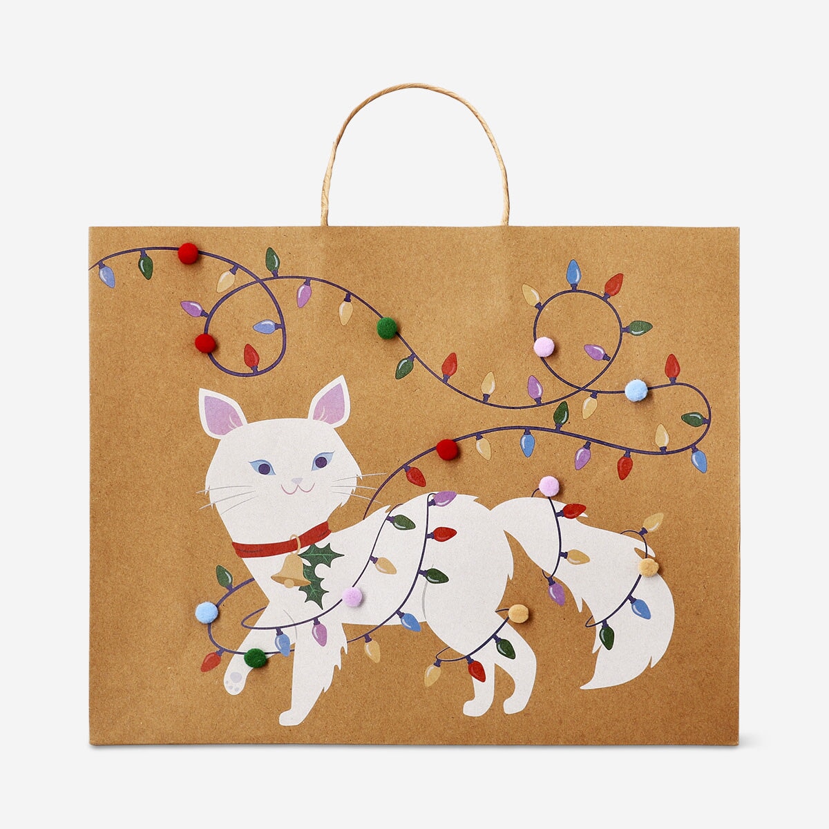 Gift bag with pom poms Office Flying Tiger Copenhagen 