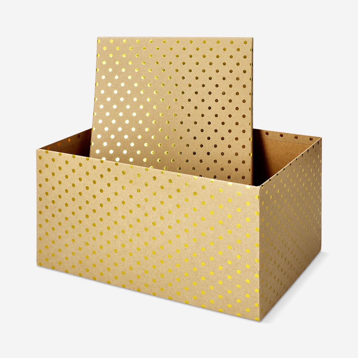 Gift box with gold foil dots - Large Office Flying Tiger Copenhagen 