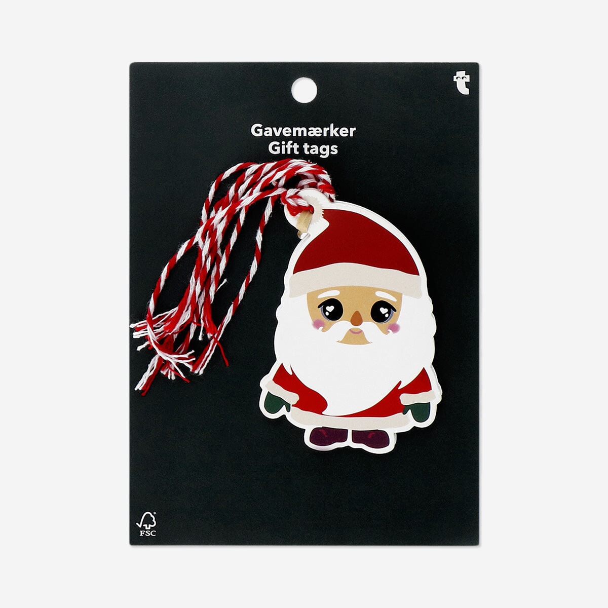 Gift tags with Christmas characters - 8 pcs Office Flying Tiger Copenhagen 