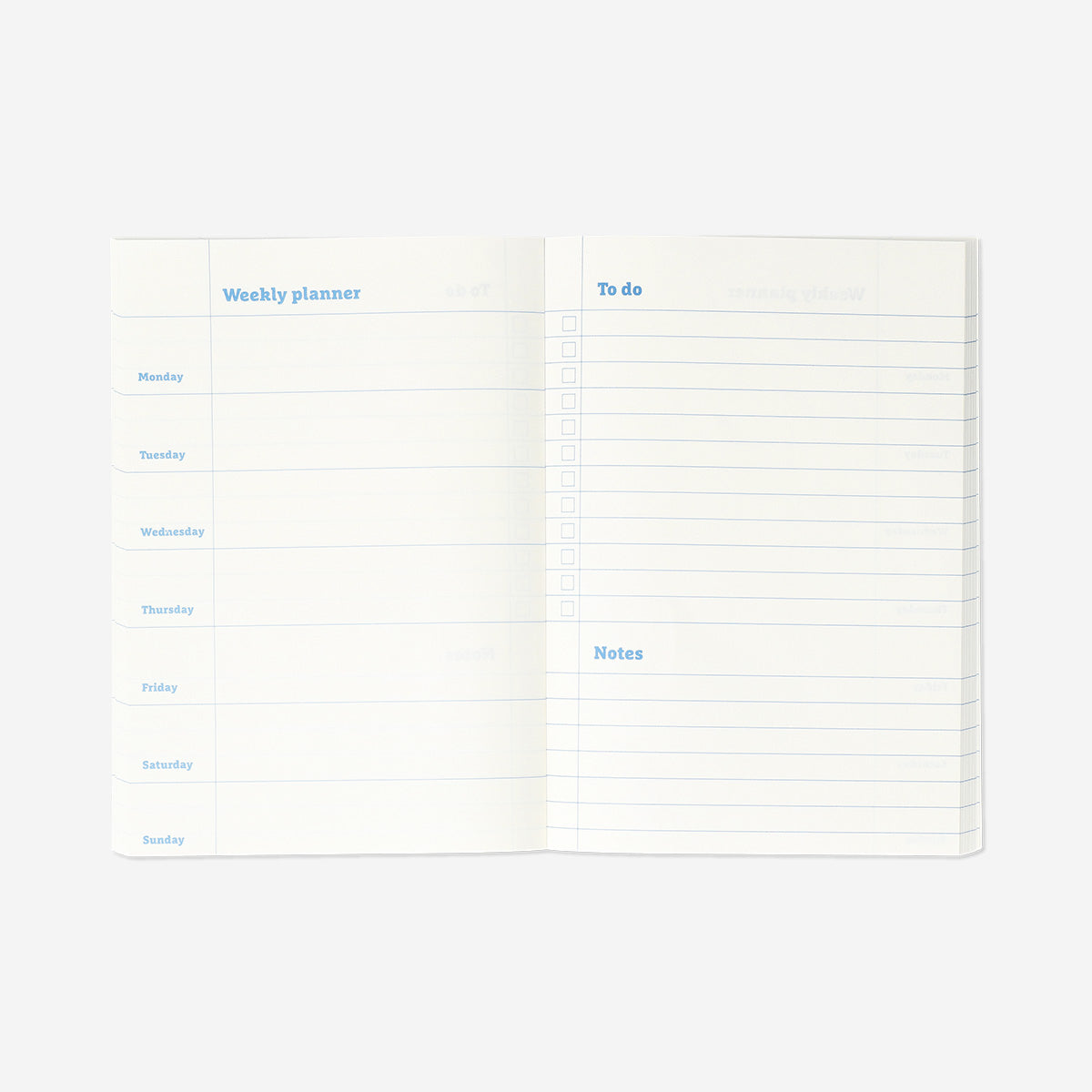 Gradient weekly planner