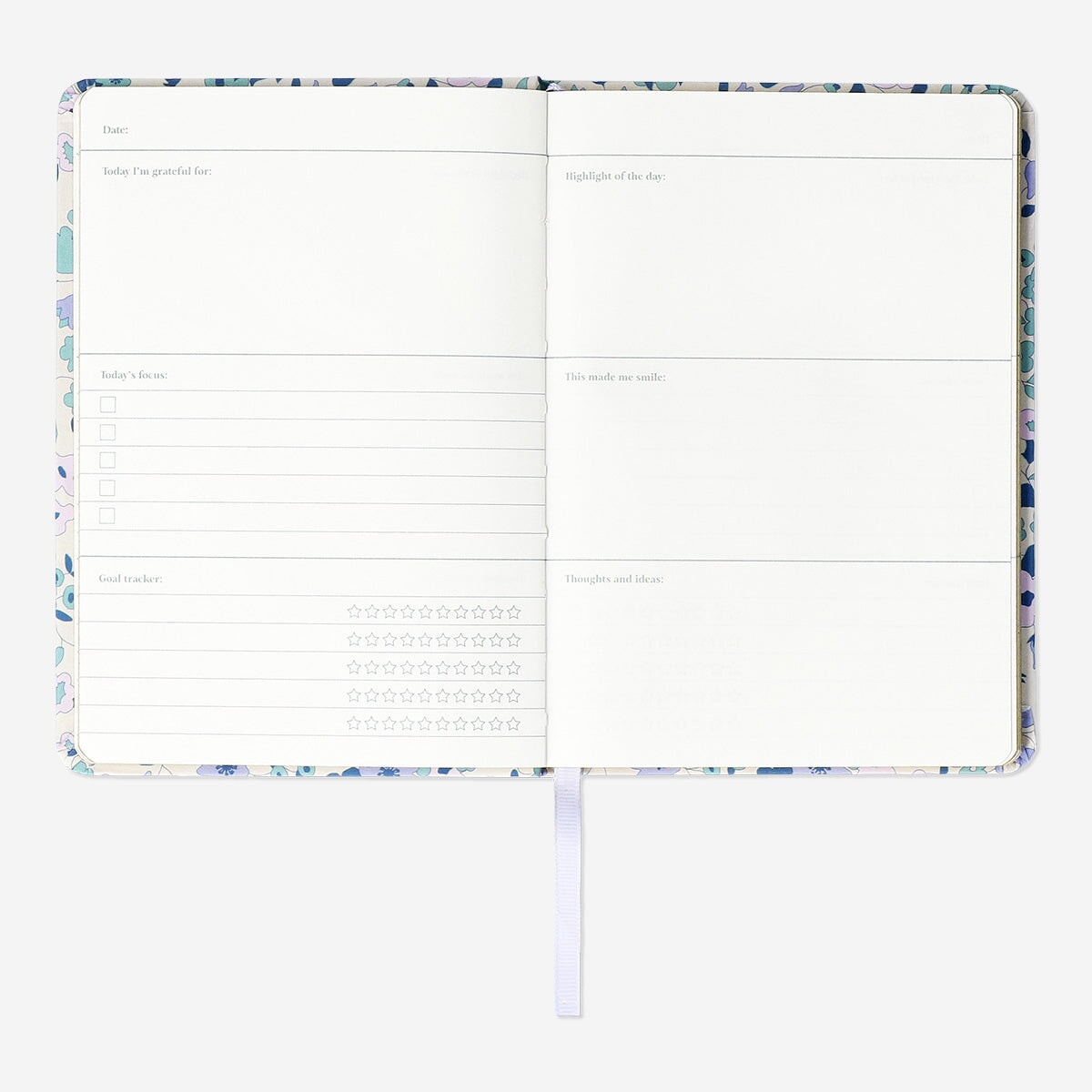 Flying Tiger Copenhagen gratitude journal for office use, featuring a clean cover design and lined pages for daily reflections.
