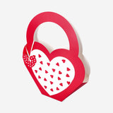 Heart gift bag with wide handle
