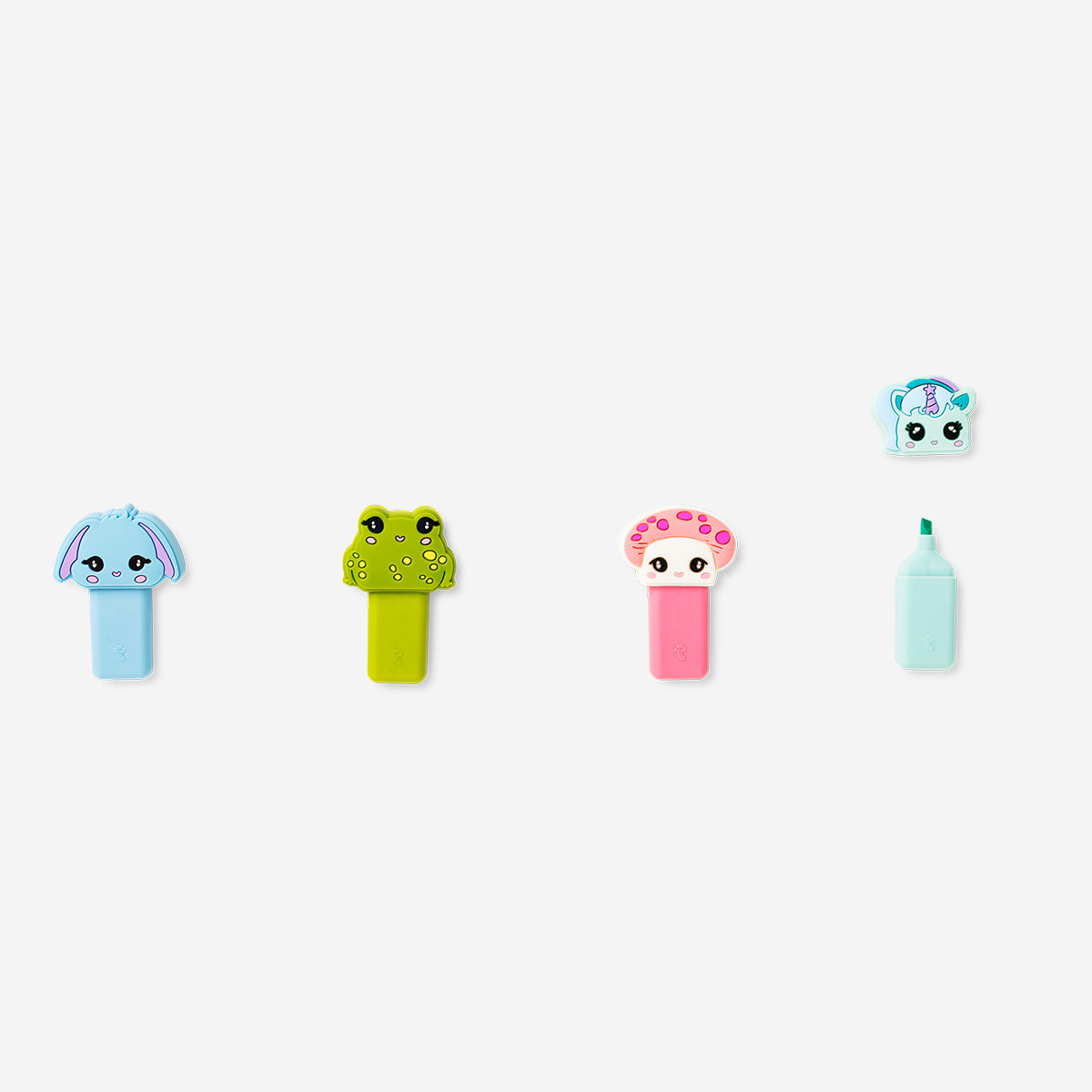 Surligneurs en tant que mignonnes créatures de la forêt - 4 pcs.