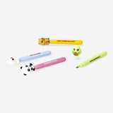 Highlighters with animal toppers - 4 pcs Office Flying Tiger Copenhagen 