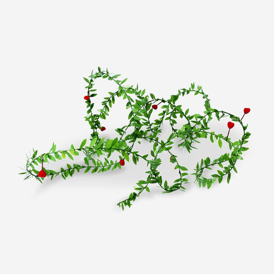 Holly garland ribbon - 3 m