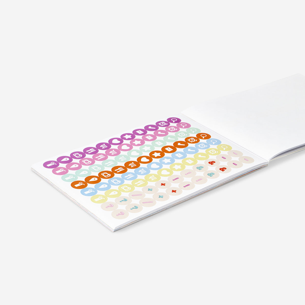 Journal decorating kit with paper and stickers