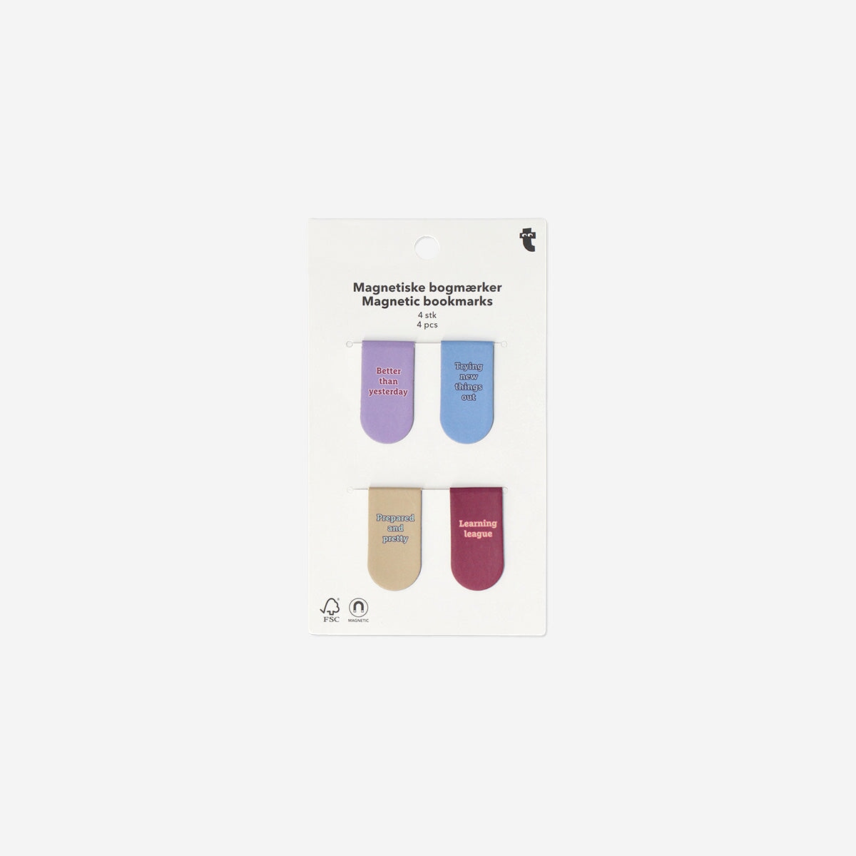 Magnetic bookmarks with quotes - 4 pcs Office Flying Tiger Copenhagen 