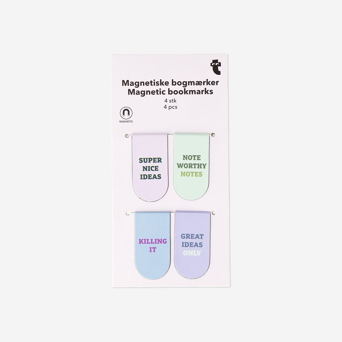 Magnetic bookmarks with statements - 4 pcs Office Flying Tiger Copenhagen 