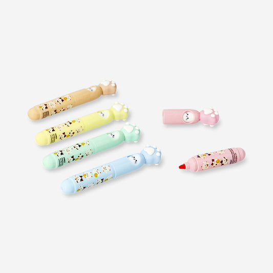 Markers with paws - 5 pcs