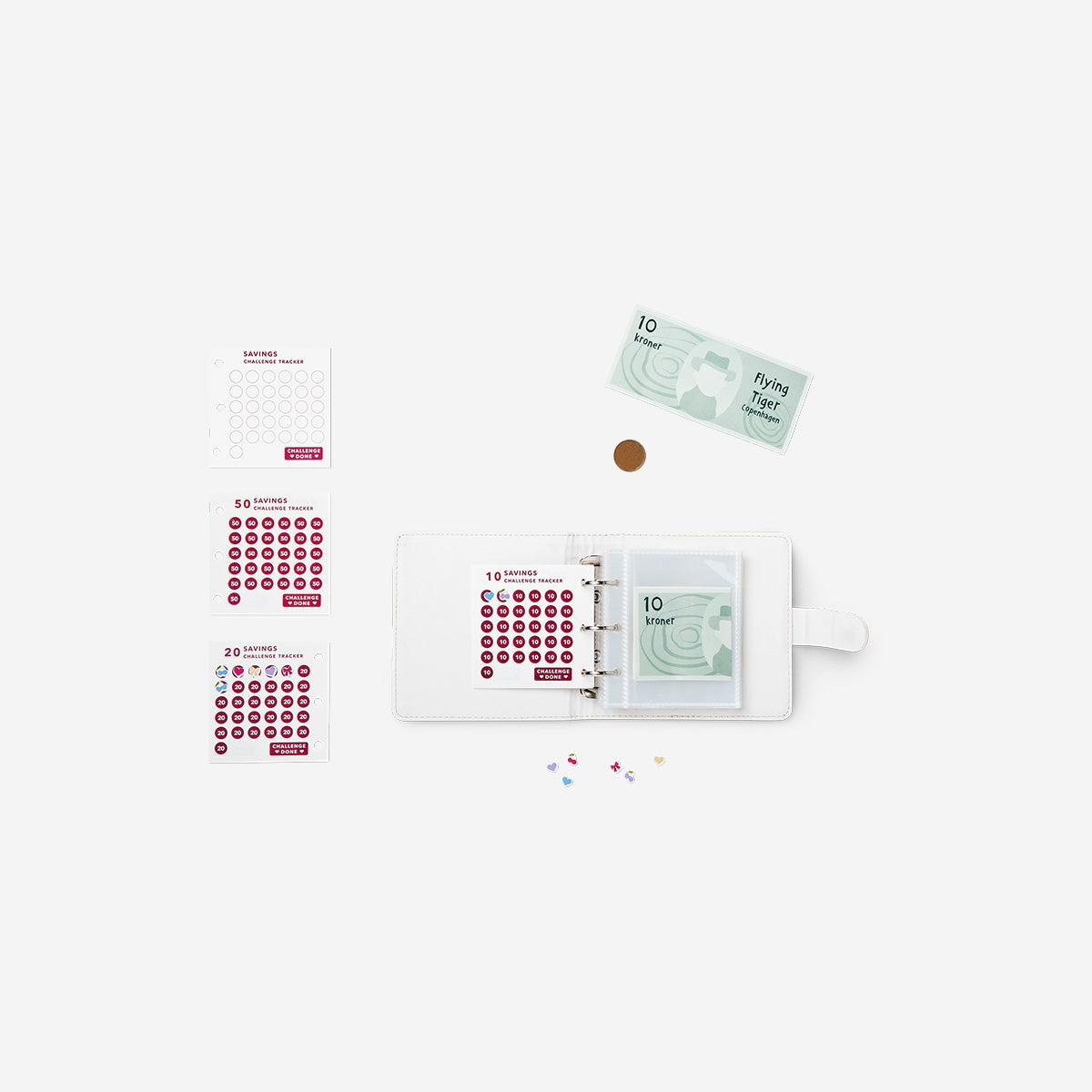 Money saving challenge book Office Flying Tiger Copenhagen 