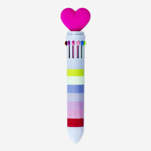 Multi-coloured ballpoint pen from Flying Tiger Copenhagen, ideal for office use with vibrant ink colors.