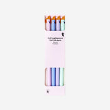 Multi-coloured gel ink pens with parrot topper - 4 pcs Office Flying Tiger Copenhagen 