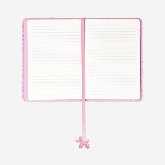 Cuaderno con cubierta de terciopelo con lentejuelas