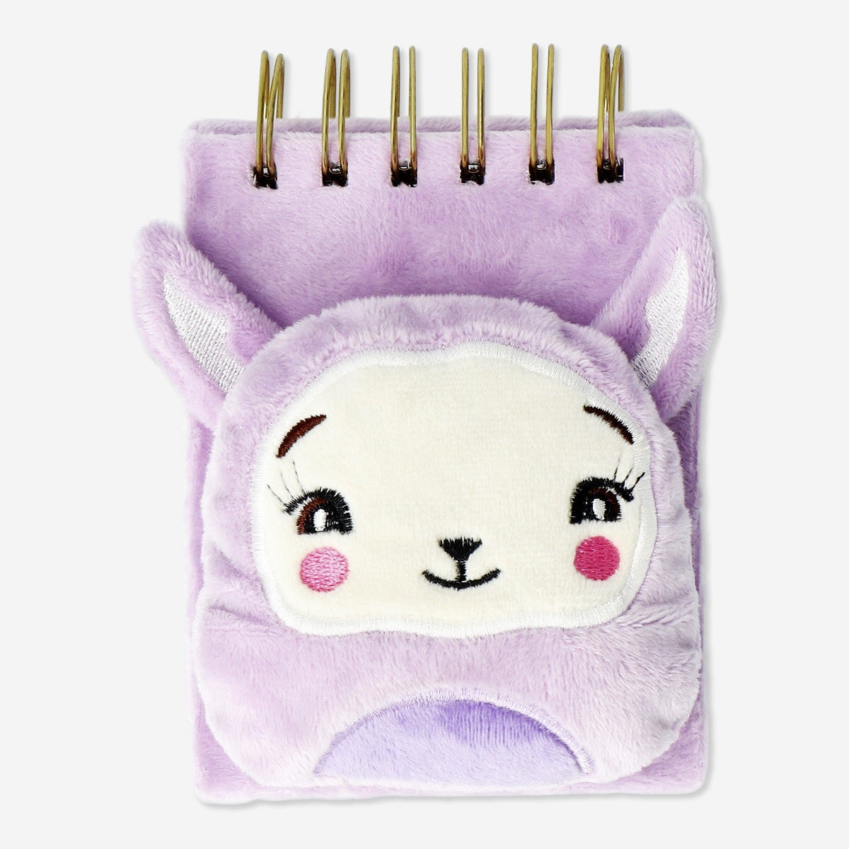 Stuffed Notepad Plush Llama Notepad – Purple Soft Cover | Unique Stationery Gift ...