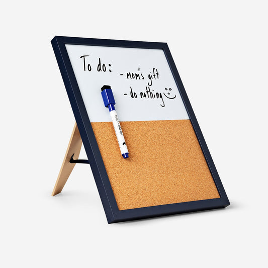 Tablón de anuncios 2 en 1. Con marcador