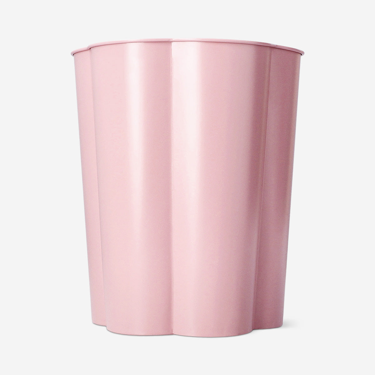 Pink blomsterkasse i metal