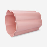 Pink blomsterkasse i metal