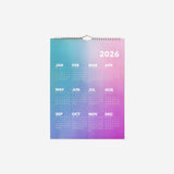 Pink monthly calendar for hanging office Flying Tiger Copenhagen 