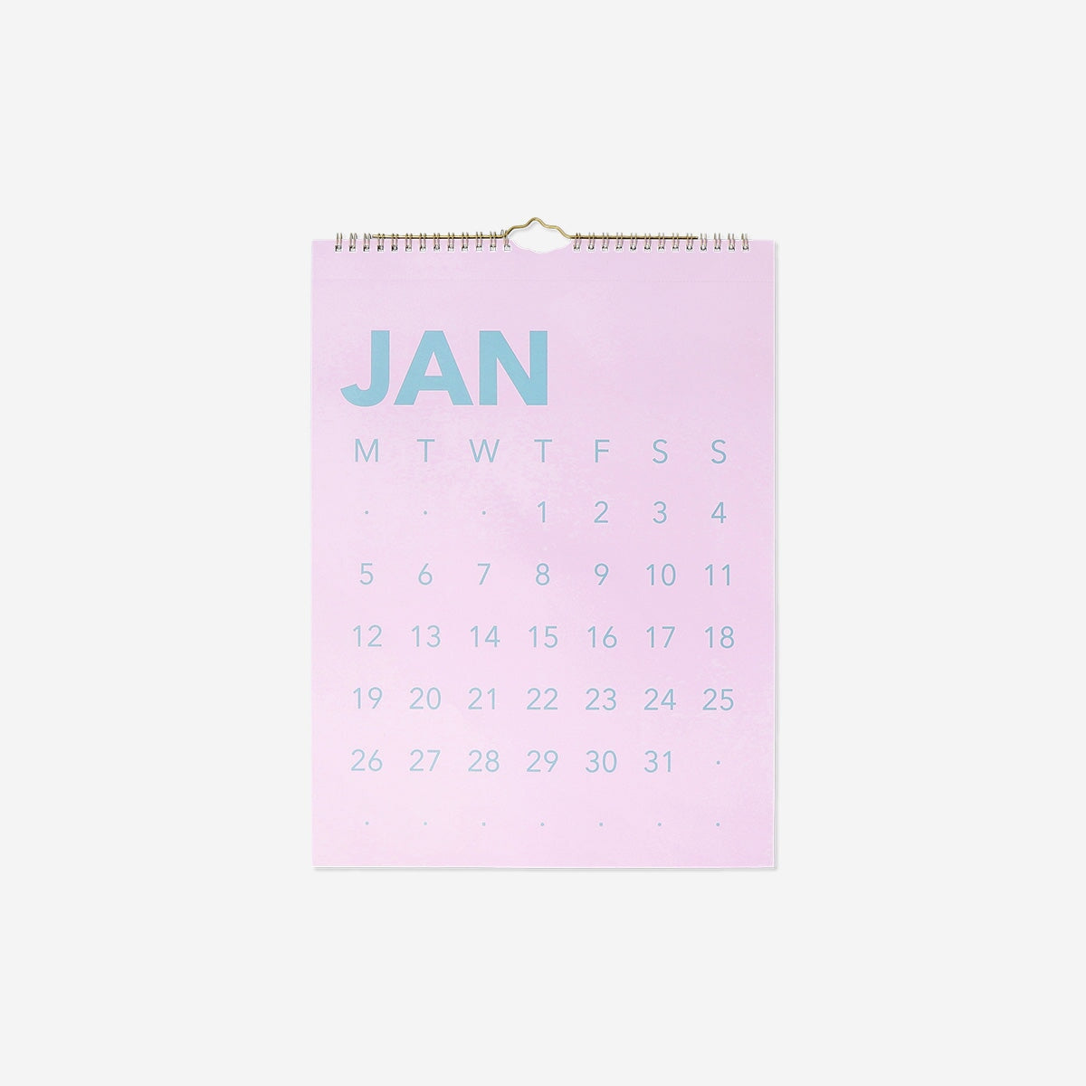 Pink monthly calendar for hanging office Flying Tiger Copenhagen 