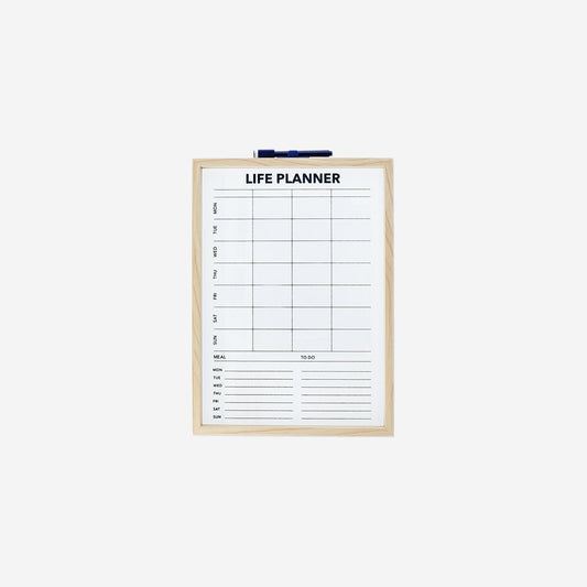 Planner board with marker