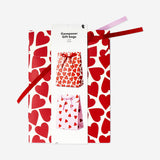 Pop up gift bags with hearts - 2 pcs