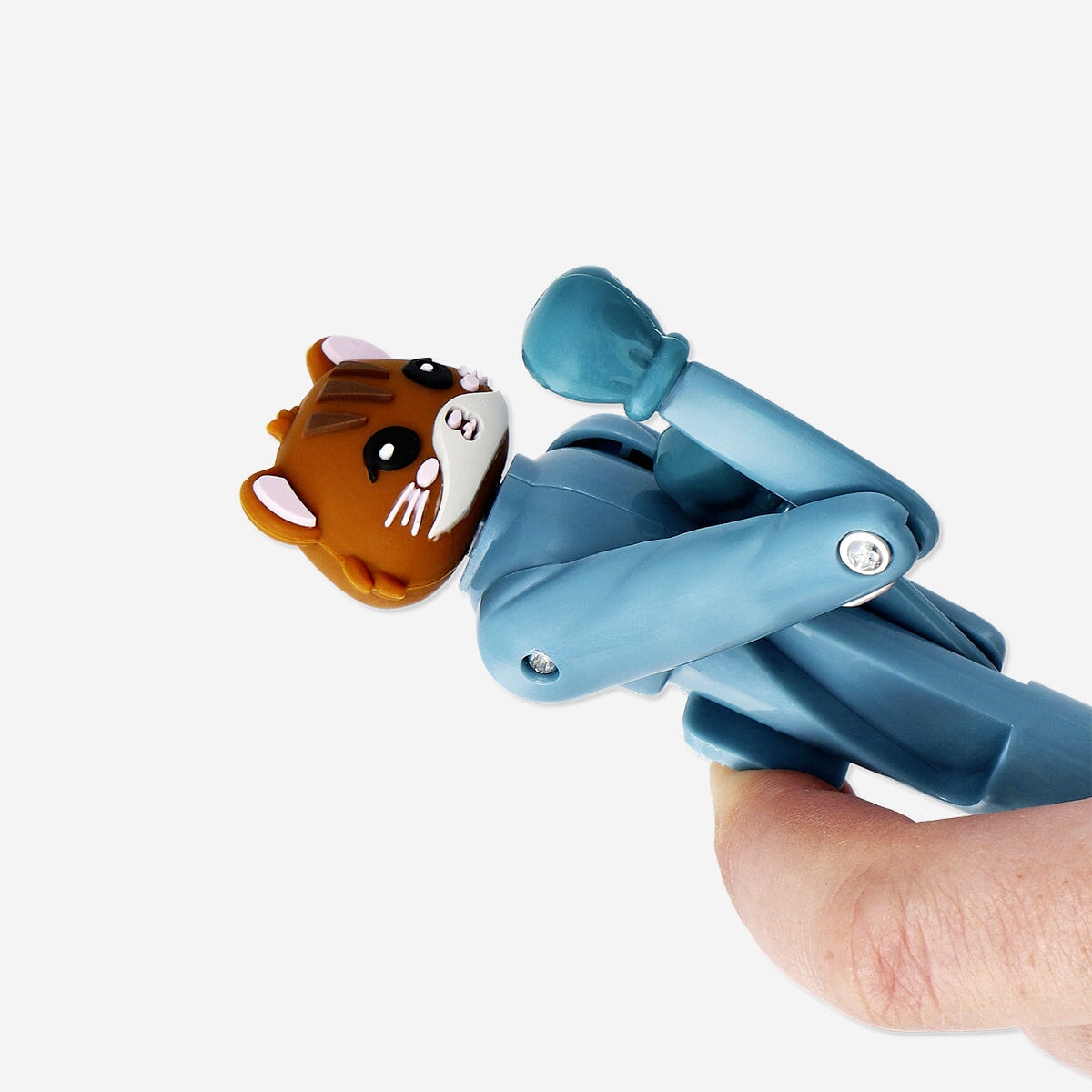 Flying Tiger Copenhagen punching pen in hamster design, a fun office desk accessory with a playful hamster theme.