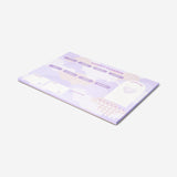 Purple weekly planner with goals