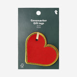 Red heart gift tags - 10 pcs Office Flying Tiger Copenhagen 