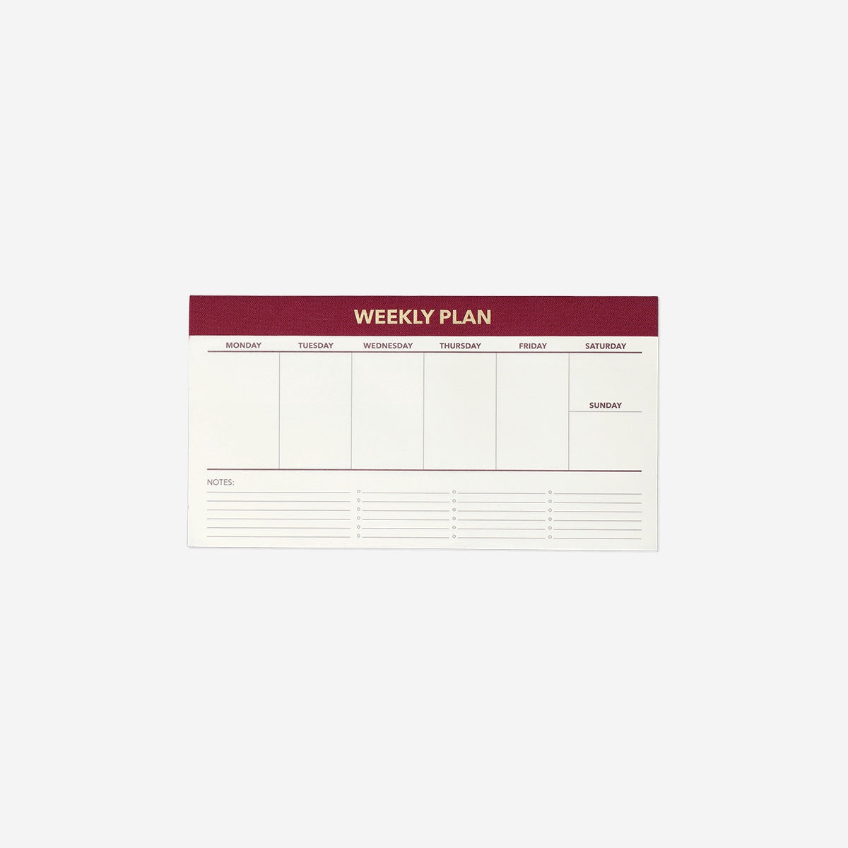 Red Flying Tiger Copenhagen weekly planner for desk, featuring a compact office organizer with daily and weekly scheduling pages.