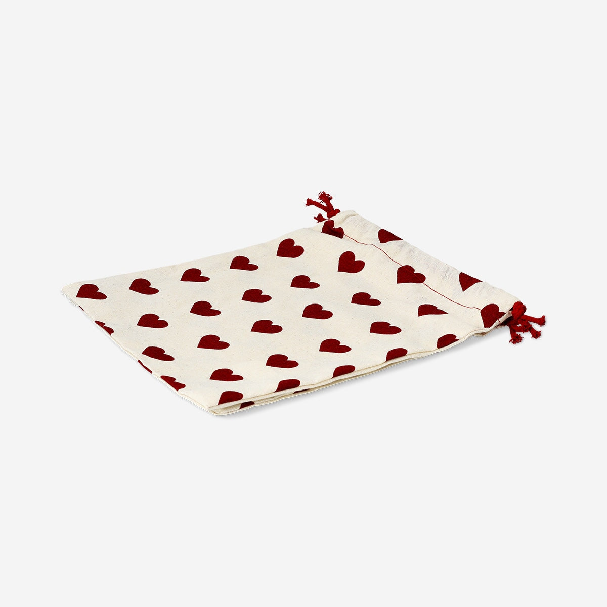 Reusable cotton gift bags with hearts - 2 pcs Office Flying Tiger Copenhagen 