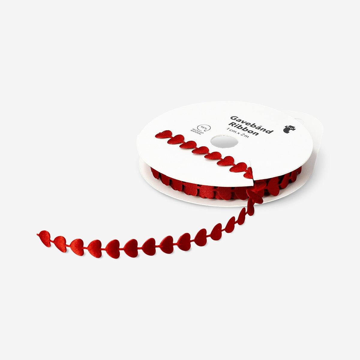 Ribbon as small red hearts - 2 m Office Flying Tiger Copenhagen 