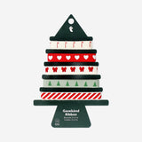 Set of cotton ribbon with Christmas print - 5 pcs Office Flying Tiger Copenhagen 