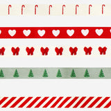 Set of cotton ribbon with Christmas print - 5 pcs Office Flying Tiger Copenhagen 