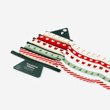 Set of cotton ribbon with Christmas print - 5 pcs Office Flying Tiger Copenhagen 