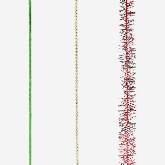 Set of textured gift ribbon - 3 pcs