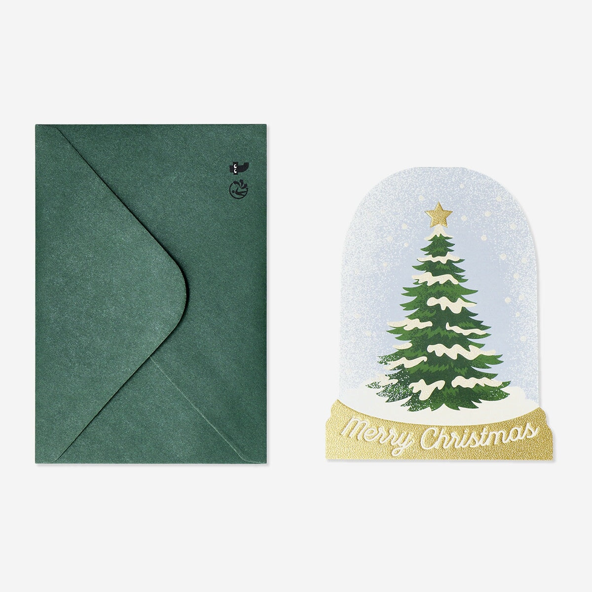 Snowglobe greetings card Office Flying Tiger Copenhagen 