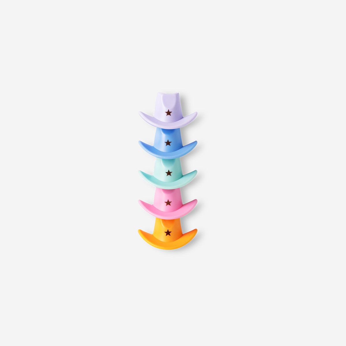 Stackable cowboy hat highlighters - 5 pcs Office Flying Tiger Copenhagen 