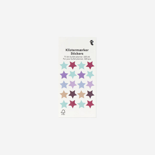 Star stickers for bullet planner - 320 pcs