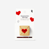 Sticker heart gift tags on a roll - 25 pcs Office Flying Tiger Copenhagen 